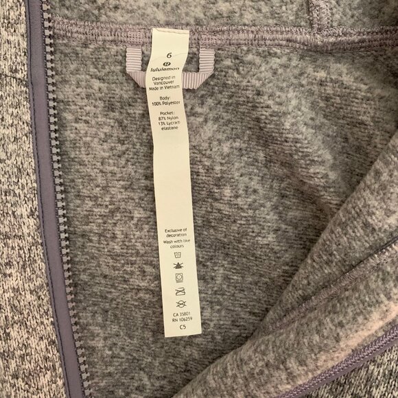 Lululemon Athletica Women’s Hoodie Half Front Zip Pullover Sweater Active wear - Picture 7 of 10